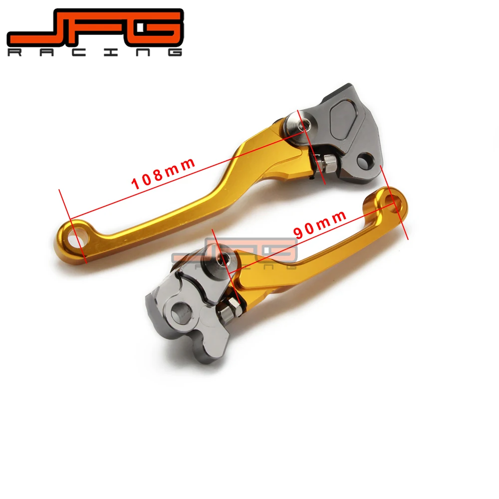 Поворотный складной рычаг тормоза сцепления CNC для RMZ250 04 07 20 RMZ450 05 gold Supermoto Enduro