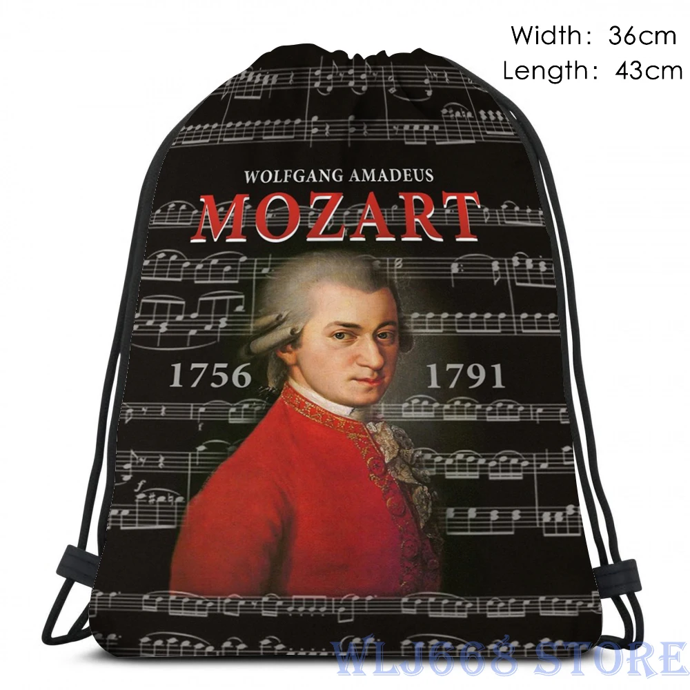 Веселые Наплечные сумки с графическим принтом женский рюкзак Wolfgang Amadeus Mozart на
