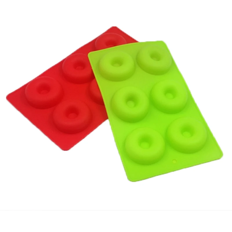 Новый 6-решетки Силиконовые Помады Торта пончик пудинг формы для выпечки сдобы