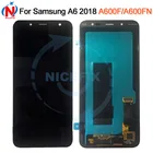 ЖК-дисплей Amoled для Samsung Galaxy A6 2018 A600 A600F A600FN, сенсорный экран с дигитайзером в сборе с клеем