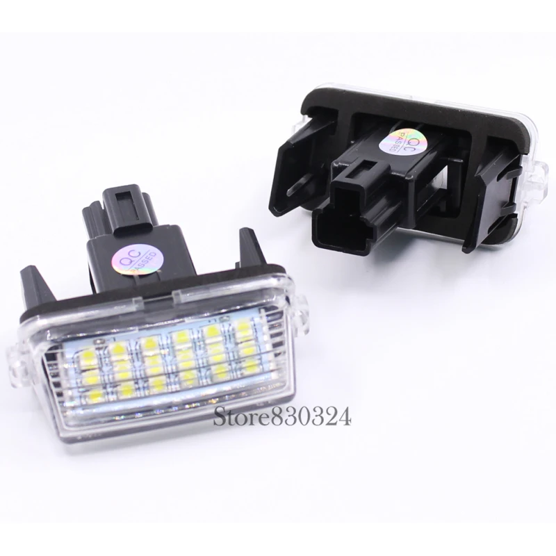 2 шт. 18SMD Автомобильные светодиодные лампы для номерного знака Toyota Yaris/Vitz Camry Corolla