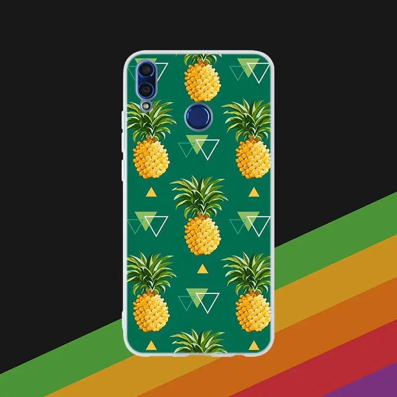 Phone Case 14 Чехол для телефона летние фрукт лимон арбуз ананас для huawei Honor 10i 20 Pro 9X Lite 8a 8x max 8c 7x 7a pro 6x V20 бледный мягкий - Цвет: Phone Case 14