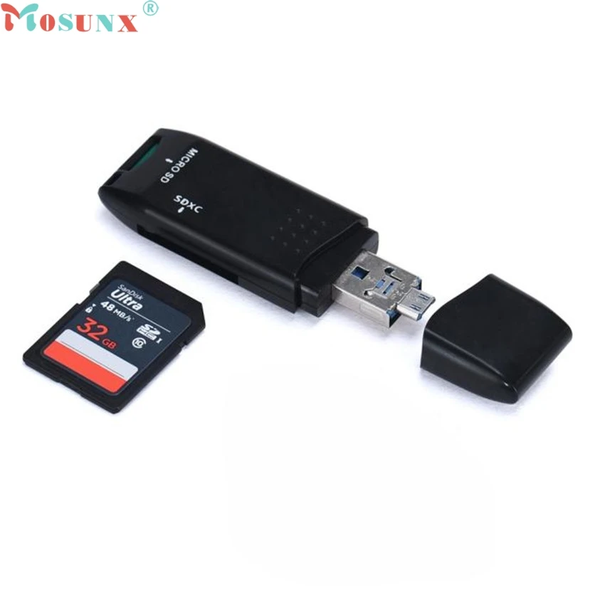 Mosunx Simplestone MINI 5 Гбит/с Супер Скоростной USB 3 0 + OTG Micro SD/SDXC TF кардридер адаптер U диск
