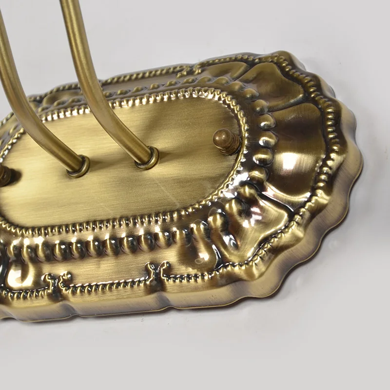 Ретро античной стены led лампа из кованого железа настенные бра Анти-туман зеркало