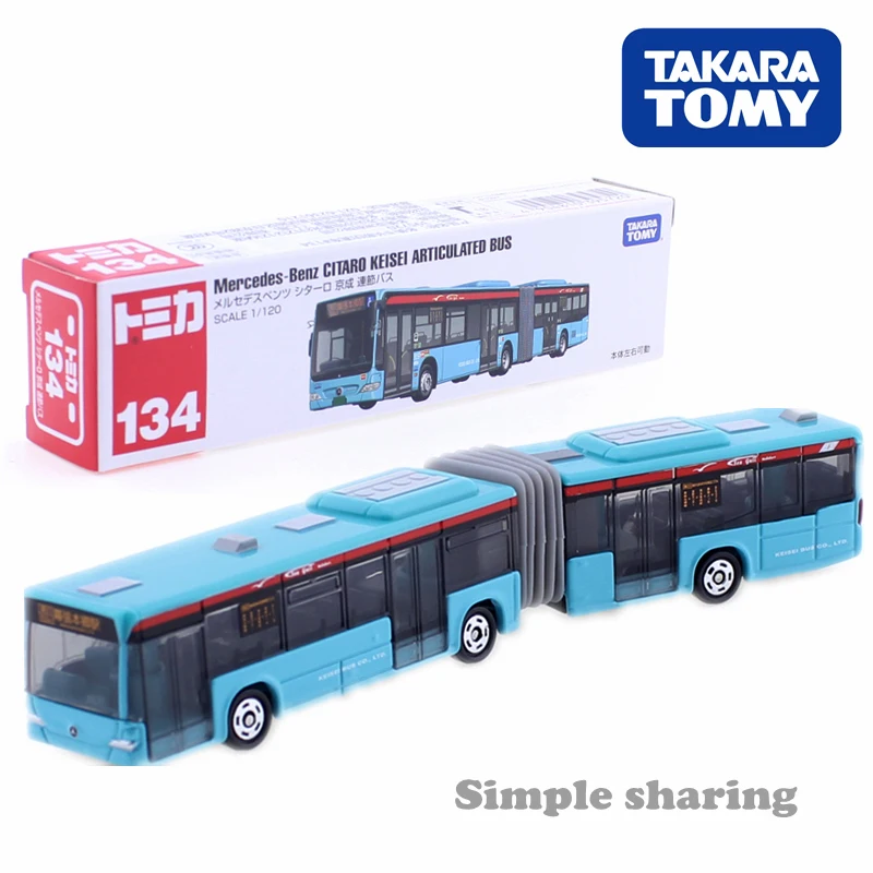 Tomica длинные Тип No.134 Мерседес Бенц автобус} шарнирный автобус городской Takara Tomy