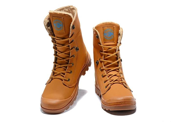 PALLADIUM/мужские кожаные зимние теплые военные тактические армейские ботинки до