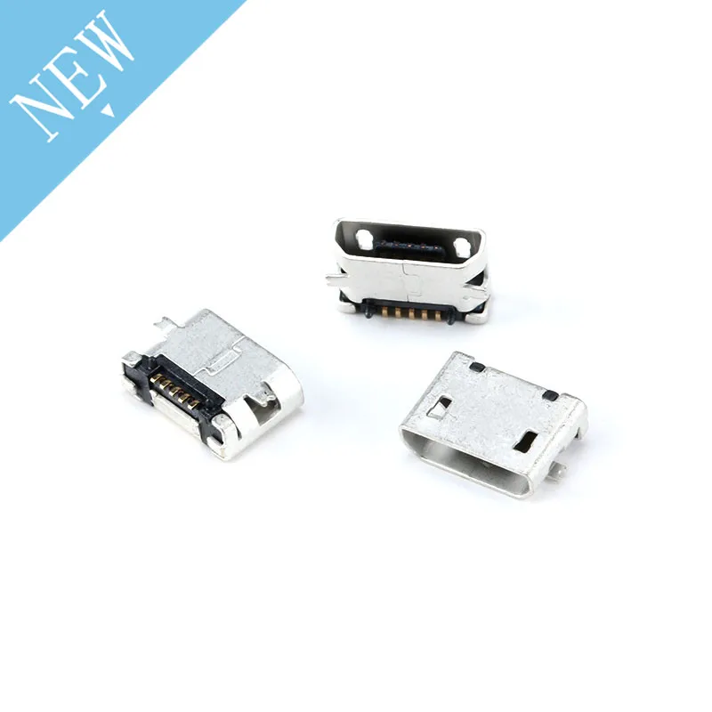 100 шт. разъем Micro USB MK5P Mini 5 контактный SMD DIP|Компьютерные кабели и разъемы| |