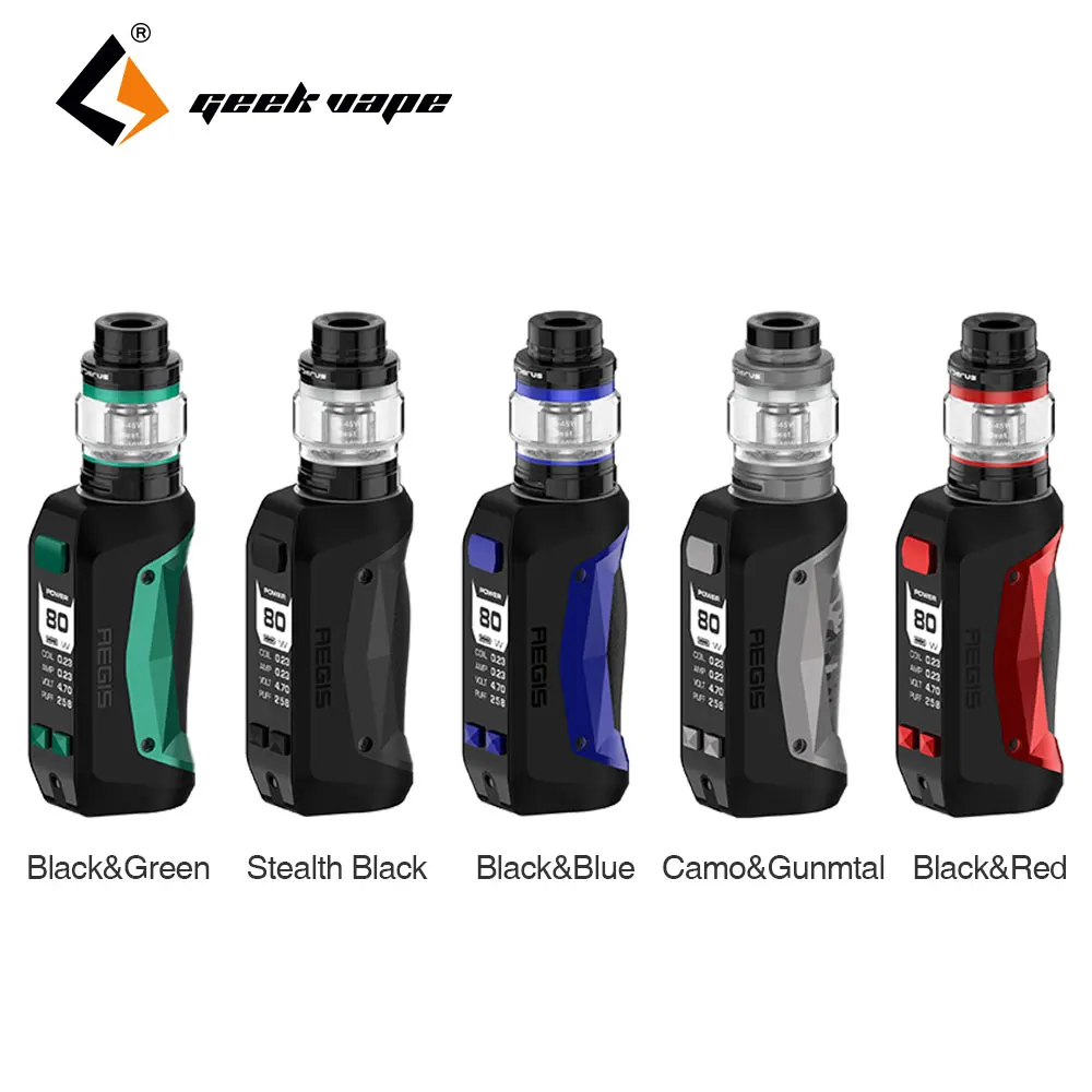Clearance Geekvape Aegis Mini 80W Kit with 2200mAh Battery &amp 5.5ml Cerberus Tank IP67 Waterproof/dustproof/shockproof Design |