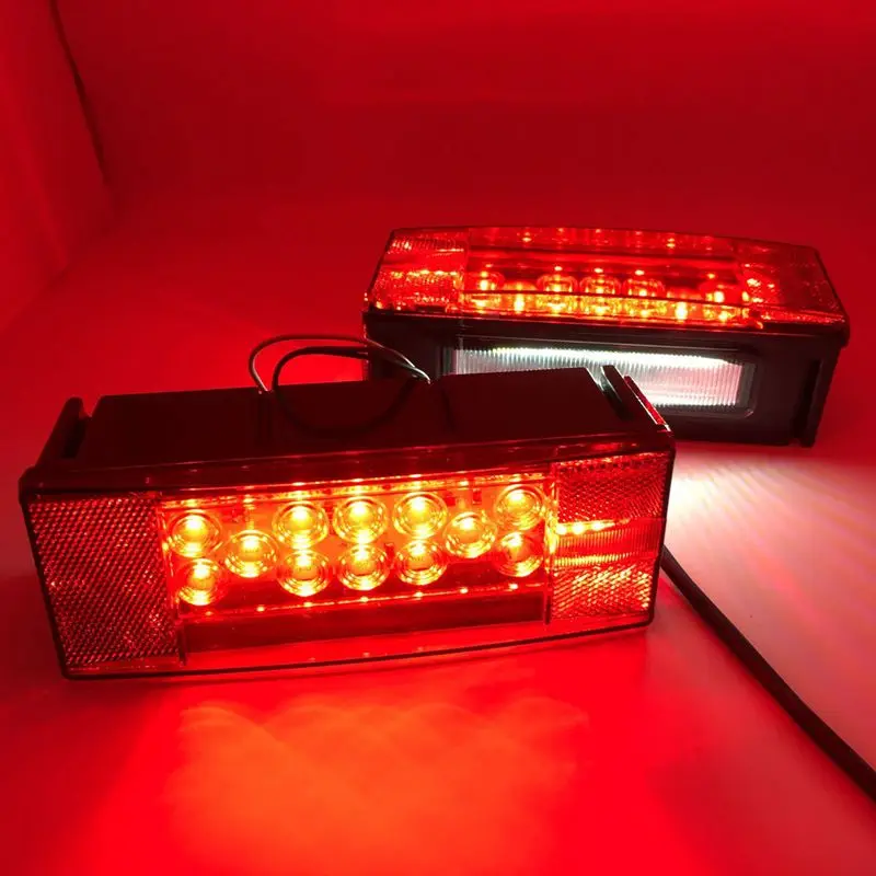 12 V светодиодный низкий профиль погружной прямоугольный прицеп светильник