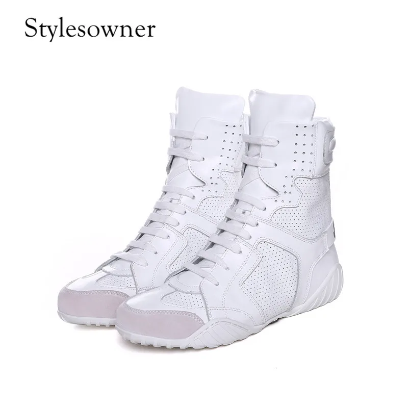 Женские кроссовки ручной работы Stylesowner повседневные белые на плоской подошве с