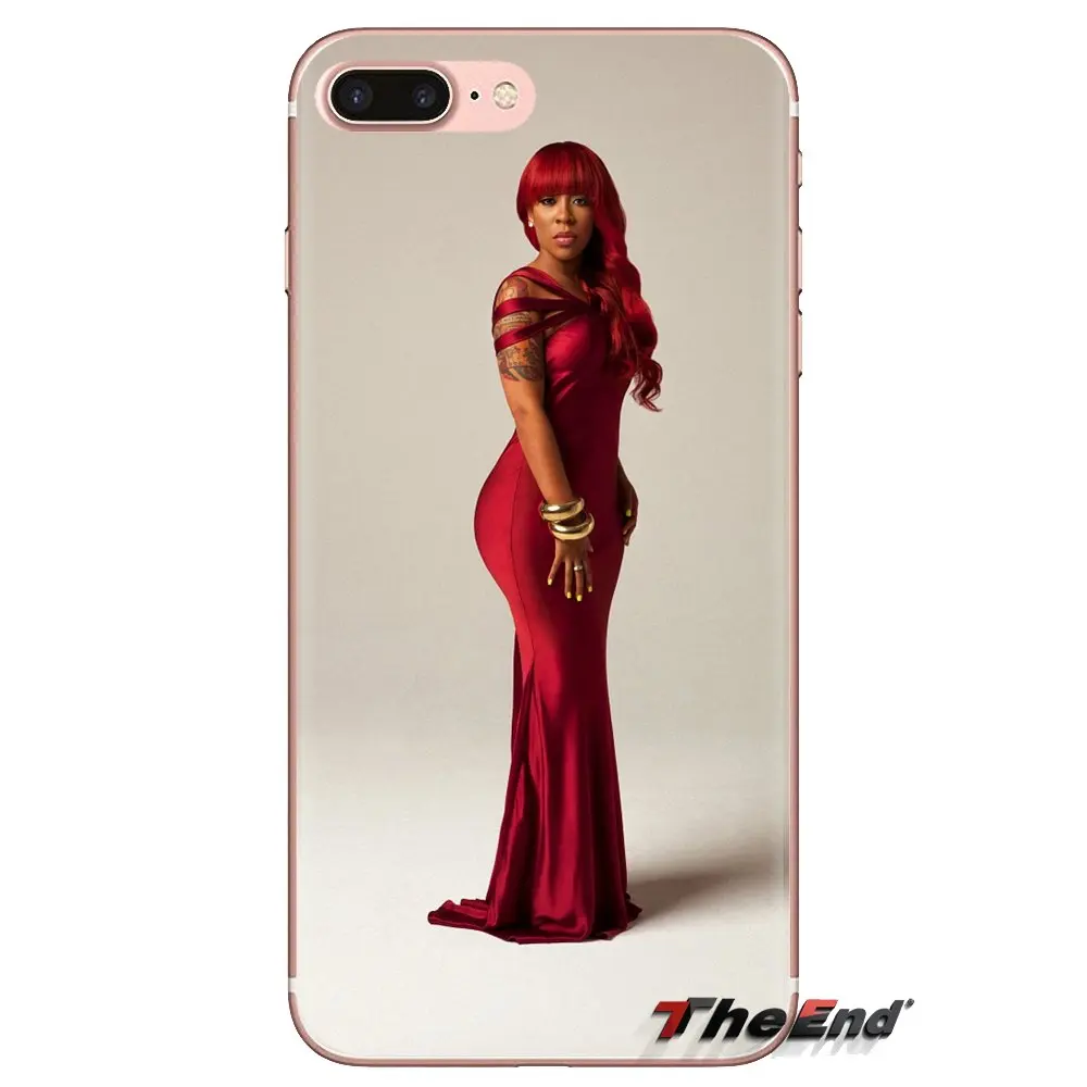 For Samsung Galaxy S3 S4 S5 Mini S6 S7 Edge S8 S9 S10 Plus Note 3 4 5 8 9 Transparent TPU Housing K. Michelle an American artist |