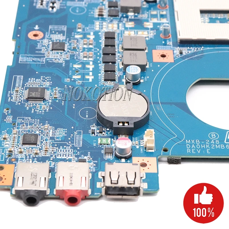 Материнская плата NOKOTION для ноутбука sony VAIO VPCEJ VPCEJ2M1E A1827706A A1848628A DA0HK2MB6E0 MBX-248 HM65 GT410M DDR3 основная плата