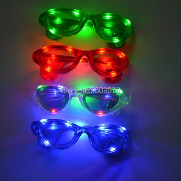 

300pcs/lot led eyeglass led glasses luminous gift party mask for Event & Party Supplies