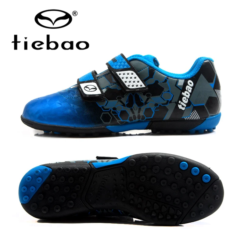 

TIEBAO Kids Football Boots TF Turf Soles Boys Girls Training Soccer Shoes Waterproof Anti-wear Sneakers EU30-38 Parent-Kid Shoes