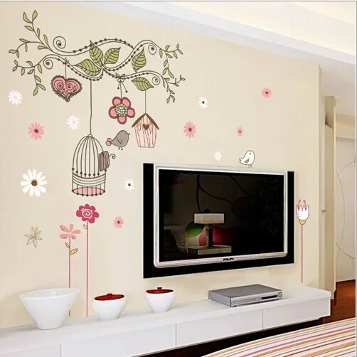Высокое качество! Бесплатная доставка Happy клетка для птиц на дереве DIY съемные