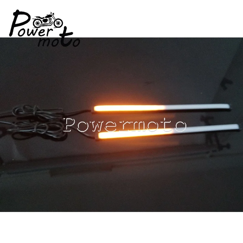 White/Red Amber LED Flowing Switchback Sequential Taillights Turn Signal Light 30cm 2 in 1 Knight Rider DRL Strip Flasher |
