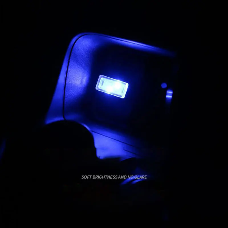 2 предмета светодиодный USB ночной Светильник автомобиля атмосферу светильник s декоративная лампа аварийный светильник ing Универсальный ПК Портативный Plug and Play