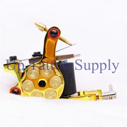 New Arrival Coil Tattoo Machine 10 Wrap Coils Tatoo Gun Black Steel Tattoo Frame for Liner Shader Equipment Supply Free Shipping