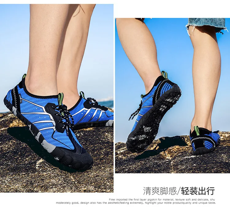 Мужская и Мужская Уличная пляжная обувь с пятью пальцами zapatos mujer Весна г. быстросохнущая резиновая мужская обувь на шнуровке