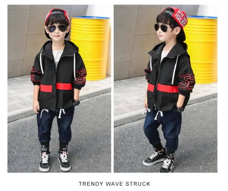 INS/Лидер продаж куртки для мальчиков Корейская весенне-осенняя куртка детей