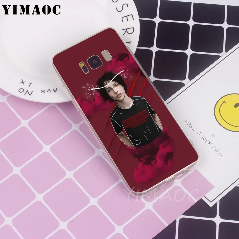 YIMAOC Finn Wolfhard Millie Bobby Brown Soft Case for Galaxy j3 j5 j6 j7 A5 2017 A6 A9 2018 Note 8 9 S7 edge S8 S9 S10 Plus S10e |
