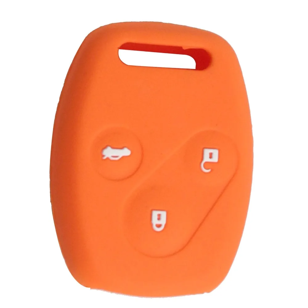 10 шт. красочный силиконовый чехол автомобильный ключ крышка 3 кнопки для Honda Accord