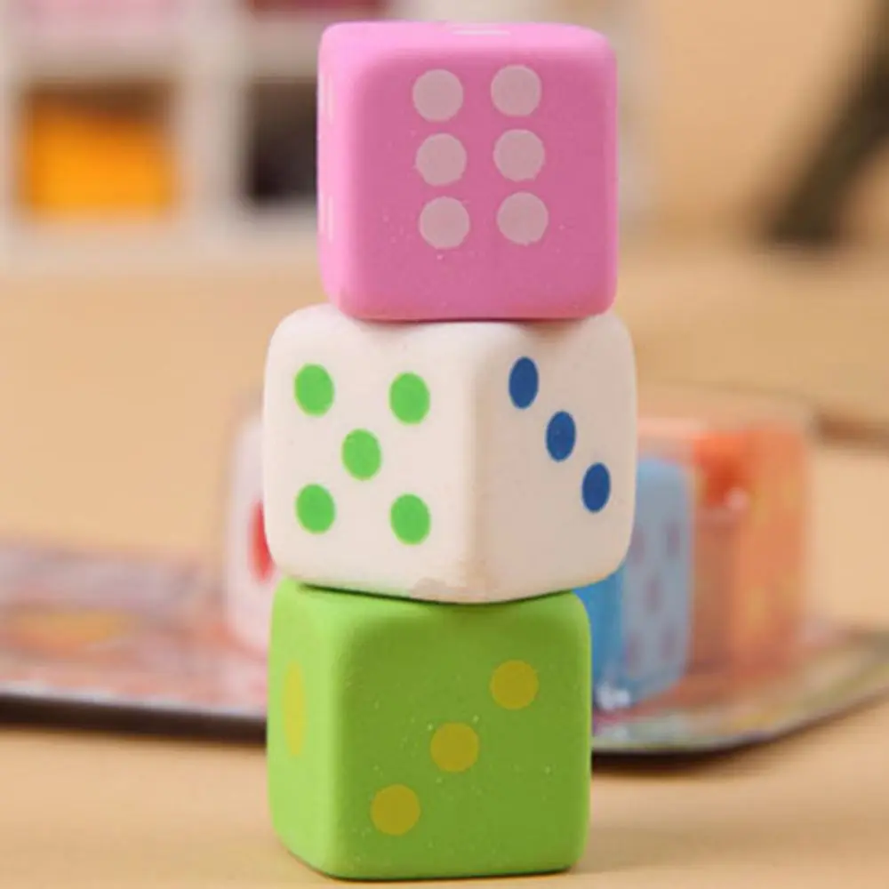3 шт. Новинка игральные кости милые резинки резиновые настольные игры для детей