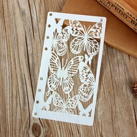 1pcs a6 butterfly diy craft layering stencils wall painting scrapbooking stamping embossing album paper card template
