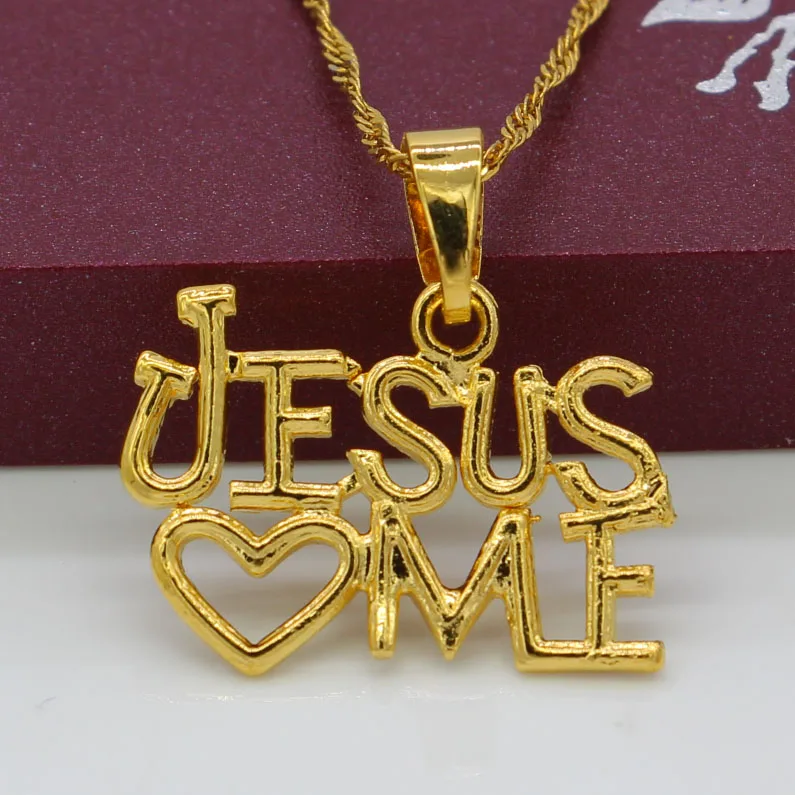 Женские ожерелья с кулоном Adixyn Jesus Love великолепные ювелирные изделия золотая