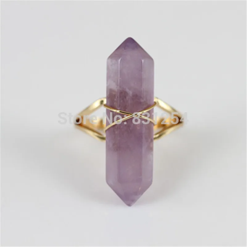 1 шт. натуральный кварцевый камень кольцо на палец очаровательное хрустальное