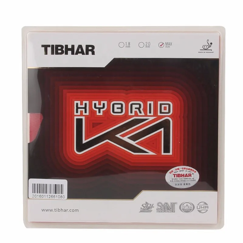 TIBHAR HYBRID K1/K1 PLUS(липкий каучук+ Натяжная губка, удар) пипс-в настольном теннисе резиновая губка для пинг-понга