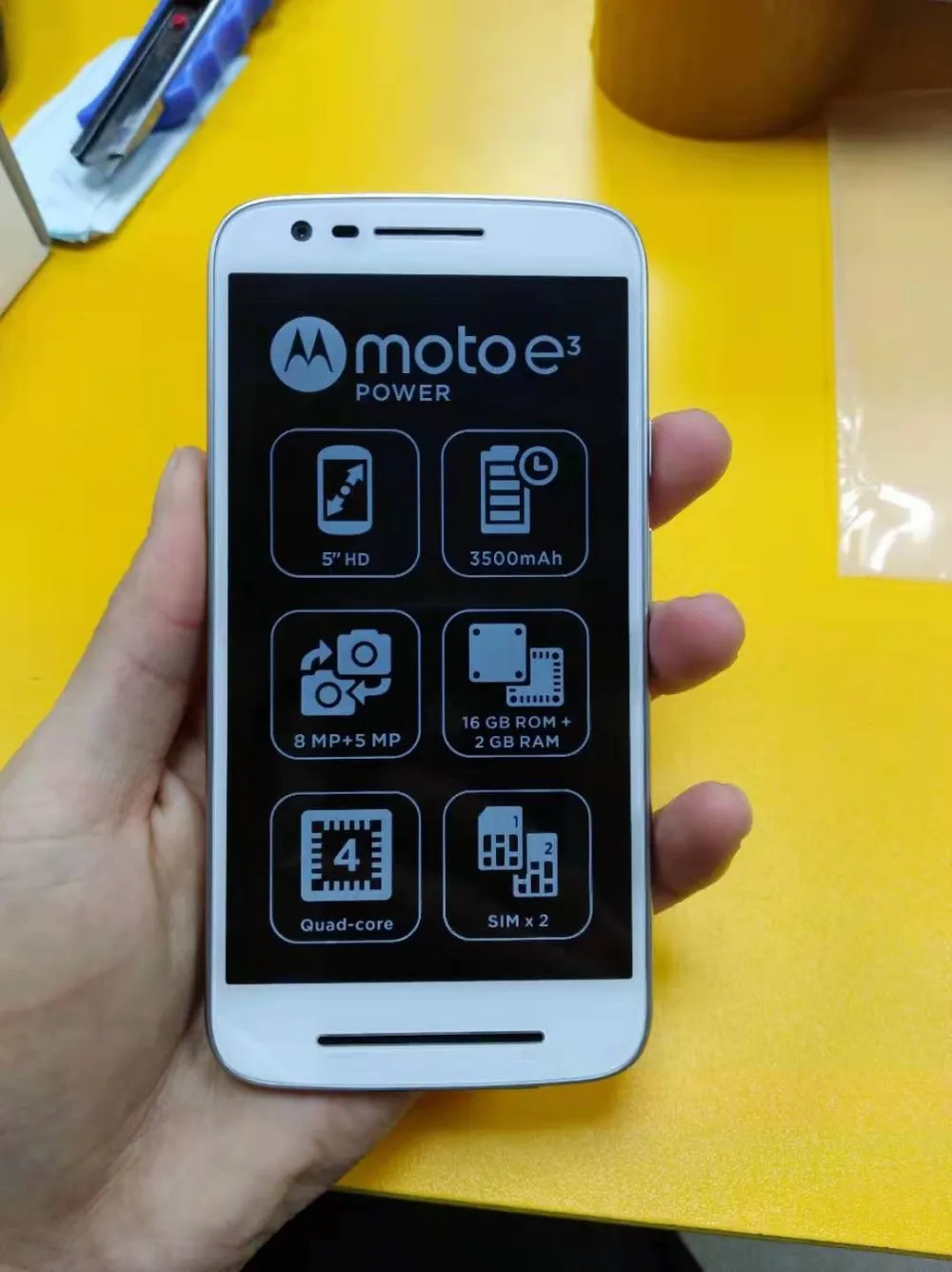 Мобильный телефон Motorola Moto E3 Power 2G 16G XT1706 5 0 дюймов MT6735P Anroid 6 OS|Смартфоны| |