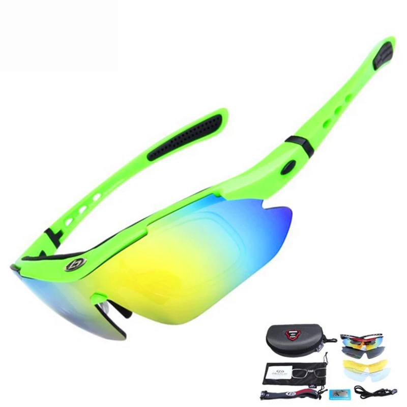 Велосипедные солнцезащитные очки с 5 линзами УФ защита для рыбалки на открытом