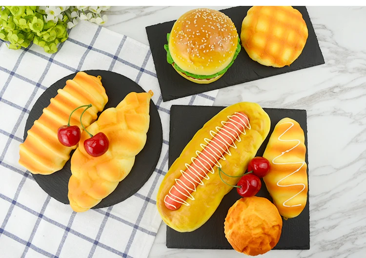 1 комплект праздничные вечерние принадлежности искусственные украшения продукты мягкий пружинный имитационный хлеб модель торта украшения реквизит
