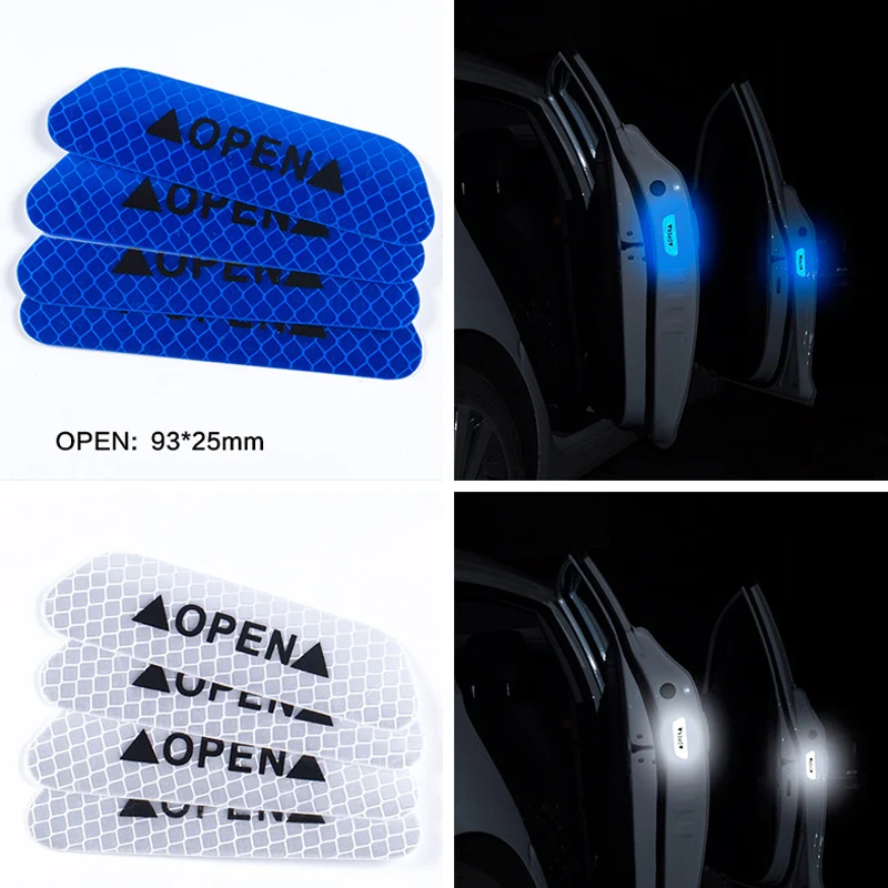 Автомобиль открыть светоотрающей полосой 4 шт./компл. Предупреждение отражающая