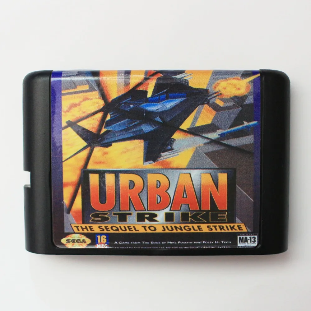 Городской Strike 16 бит SEGA MD карточная игра для Sega игры Mega Drive Genesis | Электроника