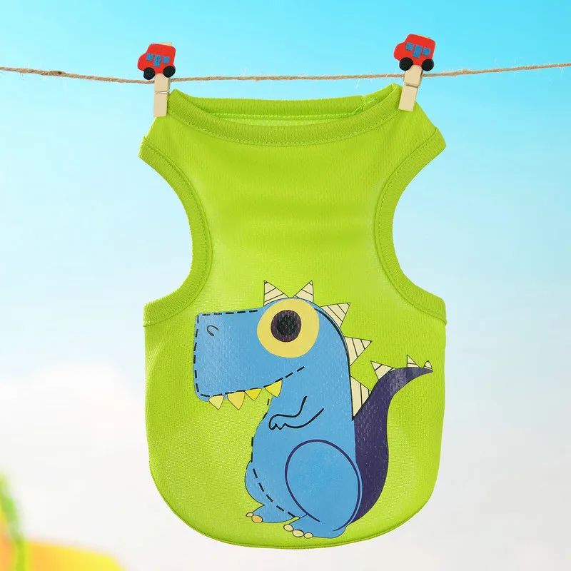 Новый мультфильм зверек милый Pet жилет плюшевый щенок одежда лето маленькая