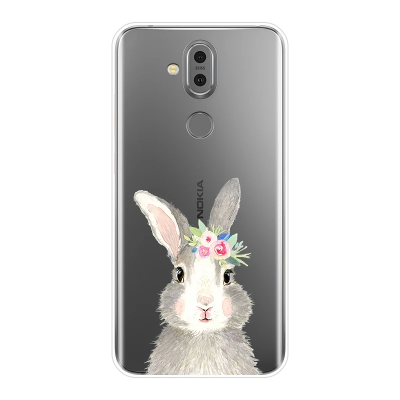 TPU Back Cover For Nokia 7.1 6.1 5.1 3.1 2.1 Plus Flamingo Pig Dog Rabbit Soft Silicone Phone Case | Мобильные телефоны и