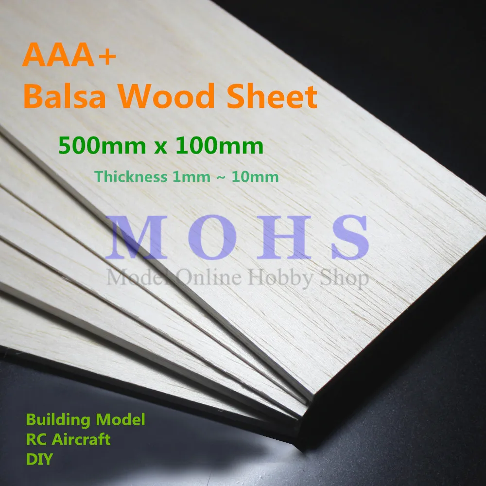 Деревянный лист balsa AAA + деревянная пластина толщина 500 мм x 100 1/1 5/2/2 5/3/4/5/6/8/10 модель