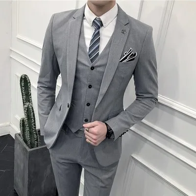 Style 8 Куртка+ штаны) мужские костюмы бренд весна осень Молодежные вечерние свадебные платья 2 шт мужские деловые классические пиджаки - Цвет: Style 8