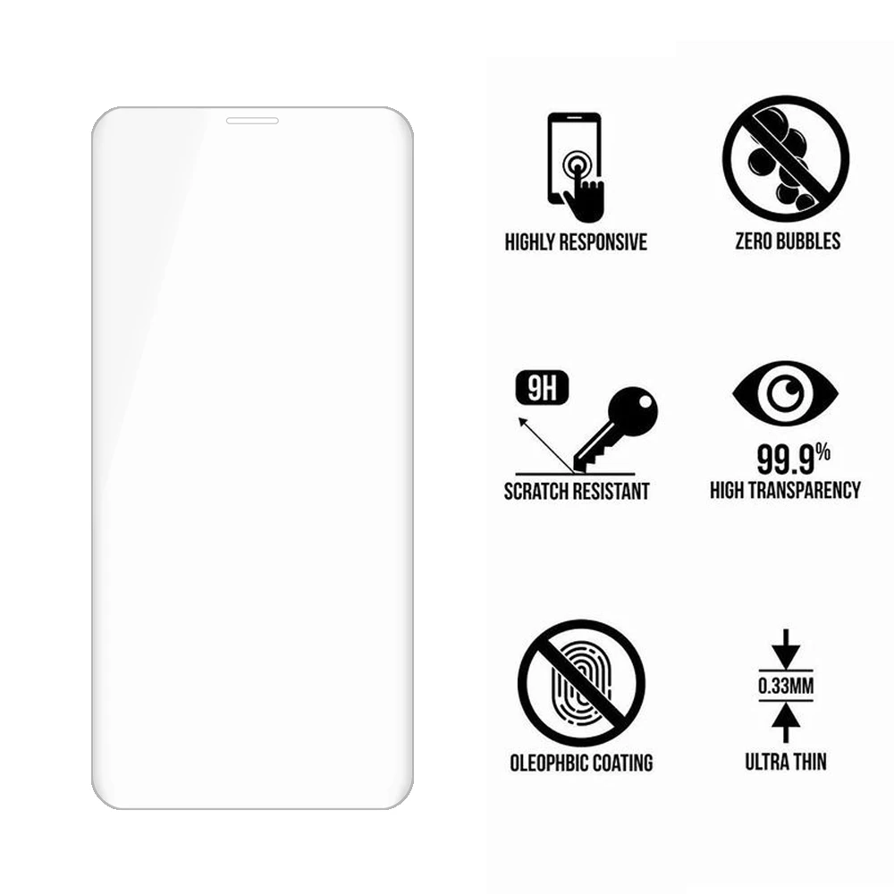 Защитное стекло 9H для Samsung Galaxy S9 Plus закаленное защита экрана изогнутая 3D пленка |