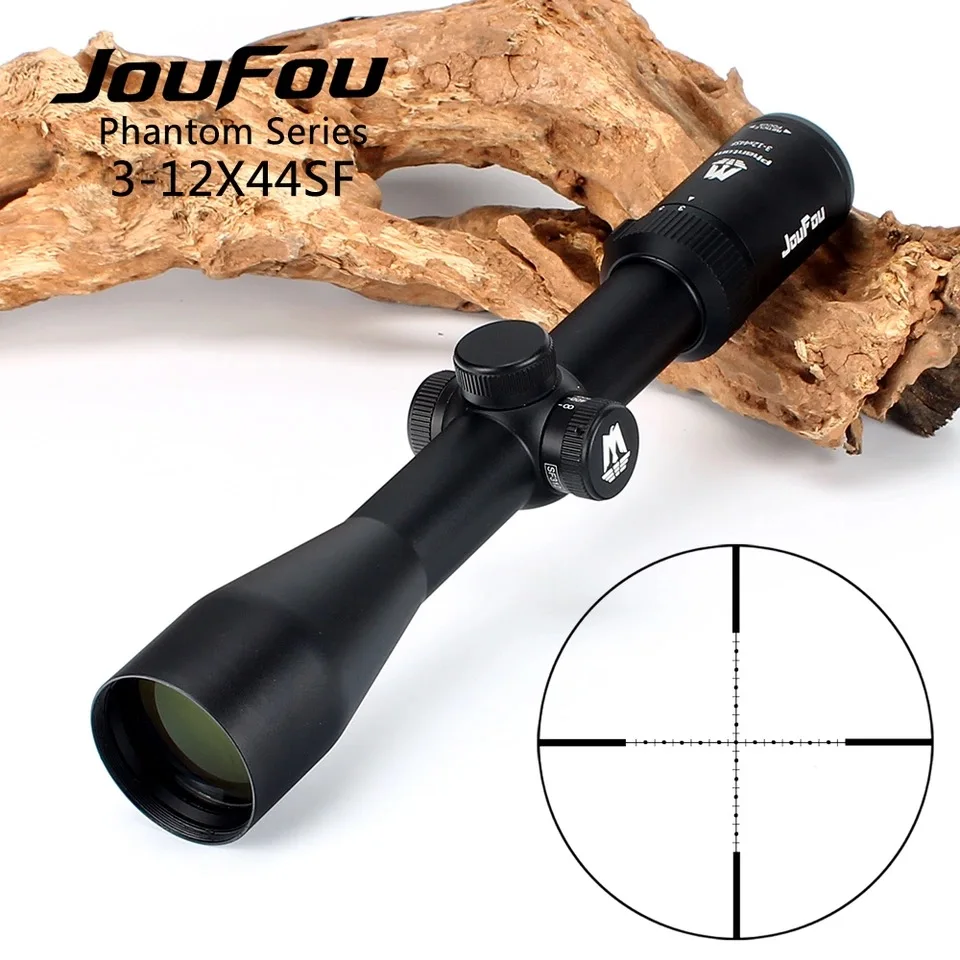JouFou Phantom серии 3 12X44 SF 1/2 Mil точка сторона Параллакс Охотничья винтовка прицел