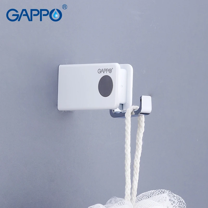 GAPPO robe hooks ABS wall mounted single tower hanger bathroom Robe Hook hat holder living room accessories Обустройство дома