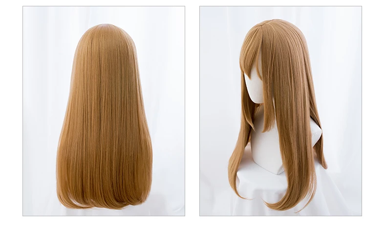 

New Anime Hataraku Saibou Cosplay Wigs Cells At Work!Blood Platelet PLT Long Straight Blonde Synthetic Hair for Adult girls