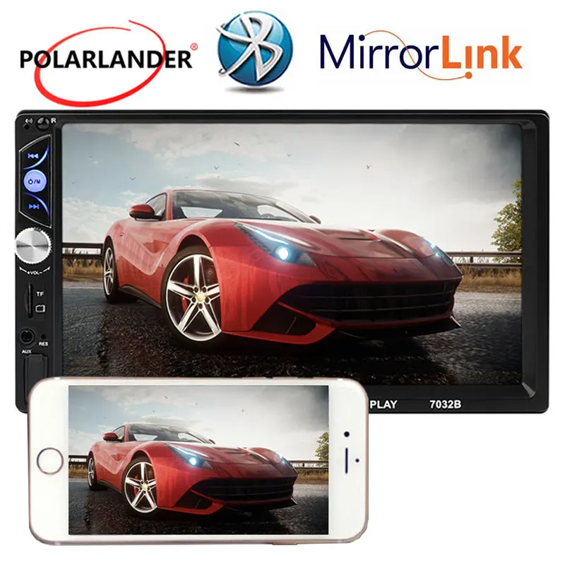 

Car Radio HD 7 Inch USB/AUX/FM/SD Bluetooth Android Screen Mirroring Mirror Link Stereo MP5 Player 2DIN Multi-Languages