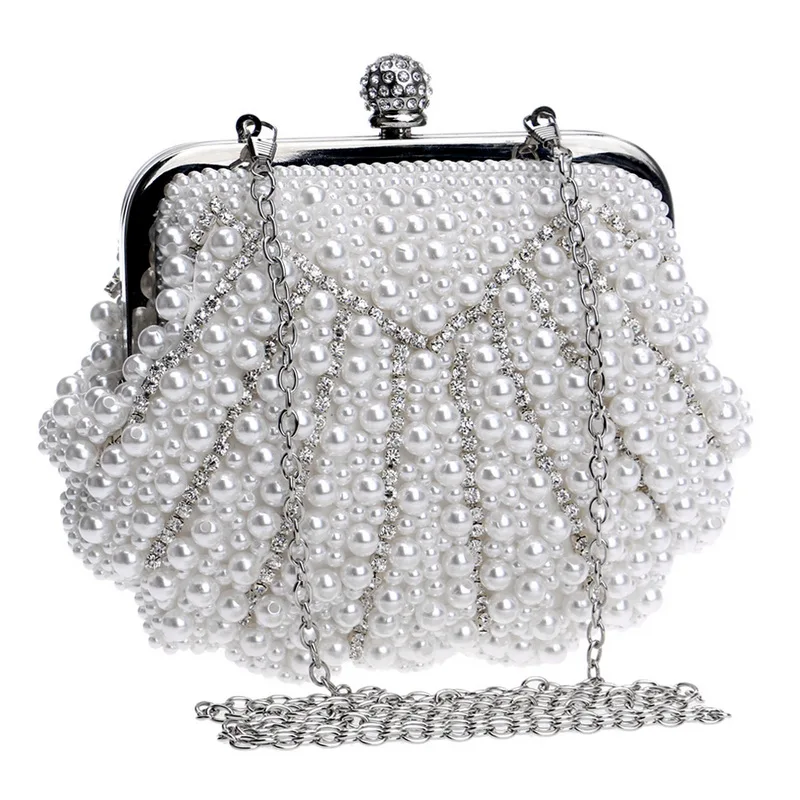SEKUSA Роскошная Свадебная женская сумка ручной работы в форме ракушки|diamond clutch