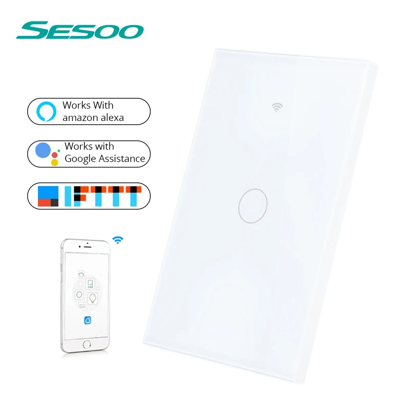 SESOO WI FI Smart Touch переключатель приложение Беспроводной удаленного настенный