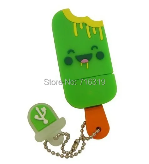 Красочные мороженое форма Usb ручки вспышки диск карты памяти 8 ГБ 16 32 64 флешки
