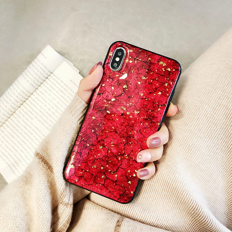 Gold Foil Bling mobile Phone Case for Xiaomi redmi Note 5 Pro 6A Plus S2 Y2 note5 note6 cover Xiomi Redmi 6 a2 lite |