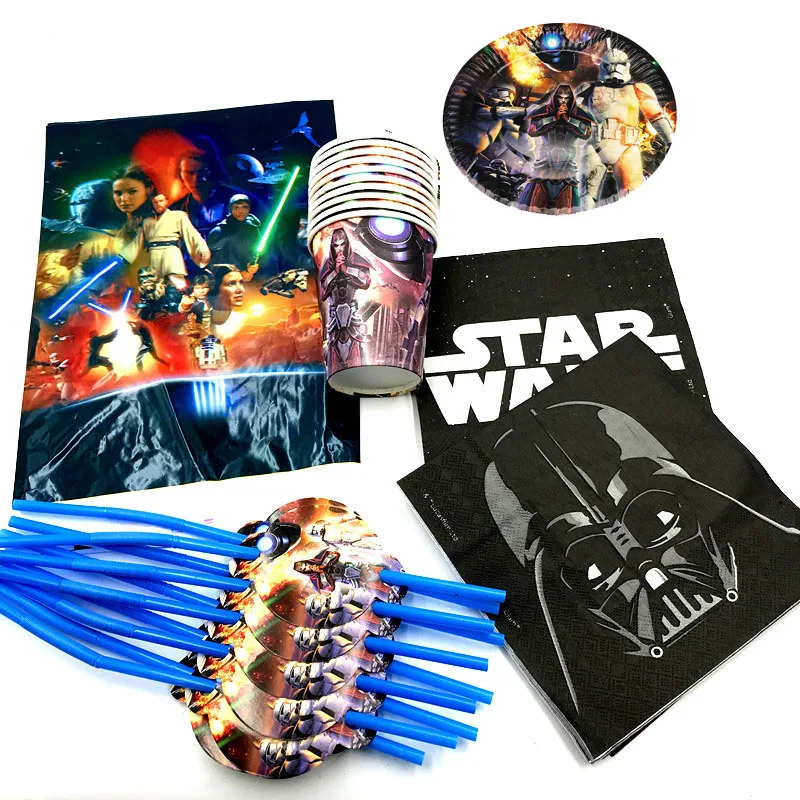 81 шт. вечерние комплекты Звездные войны Вечерние Декорации для детского душа